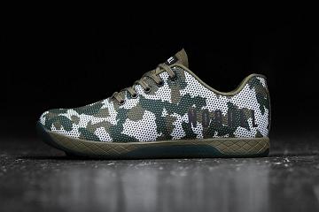 Olive Nobull Field Camo Women's Trainers | CA Y1890X